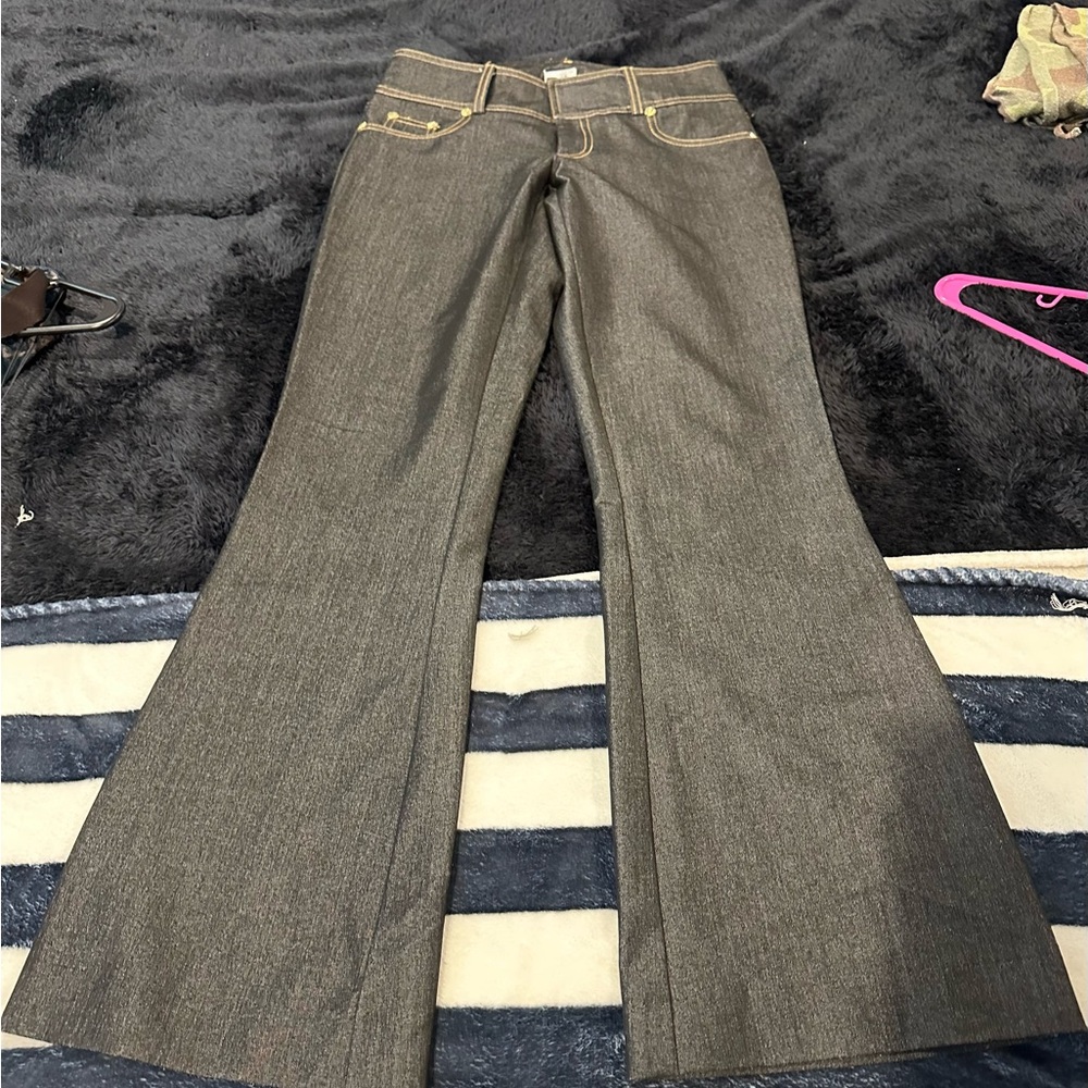 Cache Gray Flare Pants